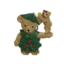 CLAIRE&#39;S Vintage 1997 Christmas Tree Bear 3.75” Ornament FIGURINE (CB2913) - £6.39 GBP