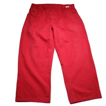 Saf-Tech FR Cat 2 Pants Men 40x28 Red Colored Denim Casual Ultra Soft Je... - $28.59