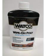 Watco water based wipe-on poly, clear gloss quart - £19.65 GBP