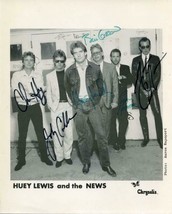 Huey Lewis And The News Band Group Signed Photo 8X10 Rp Autographed Picture - £15.65 GBP