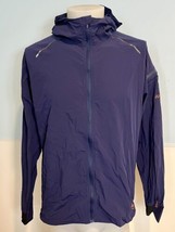 Jumper Navy Zip Front Hooded Jacket Size L - £20.16 GBP