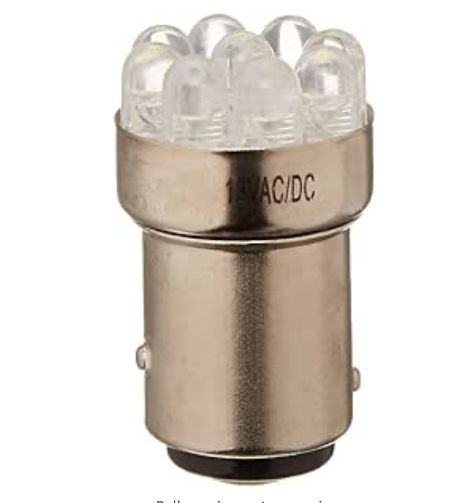 Eiko LED-12-DCBAY-W S8 DC Bayonet Base Halogen Bulb, 12V, White - $13.98