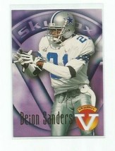 Deion Sanders (Dallas Cowboys)1996 Skybox &quot;V&quot; Insert Card #8 - £7.54 GBP