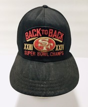 Vintage San Francisco 49ERS Niners Back To Back Super Bowl Hat Snapback - £37.25 GBP