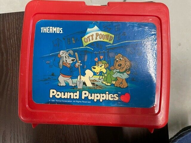Primary image for Pound Puppies Vintage Lunch Box - Plastic - Without Thermos