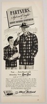1946 Print Ad Albert Richard Sportswear Fall Clothes Dad &amp; Son Football Game - £10.53 GBP