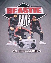 BEASTIE BOYS Vintage 1980s Solid Gold Hits Gray Black Boombox Radio T-Shirt M - £67.00 GBP