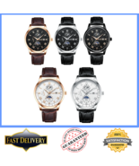 Swiss Brand POSHI Men's Watch Fashion Luxury Sport Leather Waterproof Wr... - $19.99