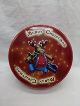 Merry Christmas Holiday Reindeer Tin 6. 5&quot; - $17.07 CAD