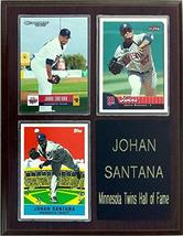 Frames, Plaques and More Johan Santana Minnesota Twins 3-Card 7x9 Plaque - £15.62 GBP