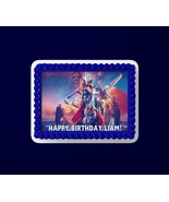 Love and thunder Custom Edible Birthday Cake Topper/ Peel like a sticker - $13.52 CAD