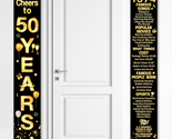 50Th Birthday Anniversary Party Decorations Cheers to 50 Years Banner Pa... - £18.86 GBP