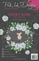 Pink Ink Designs 6&quot;X8&quot; Clear Stamp Set-Sweet Rose - £30.81 GBP