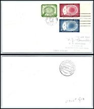 1959 UNITED NATIONS First Flight Cover -PAN AM, NY to Dusseldorf, GERMAN... - $2.96