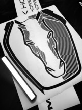 2024 Custom OEM Mustang Dark Horse 4PC Set Hood Windshield Graphics Decals Kit - £159.86 GBP