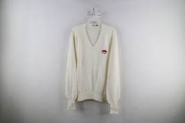 Vtg 70s Streetwear Mens L Spell Out Azalea Sands Golf Course Knit Sweater USA - £46.89 GBP