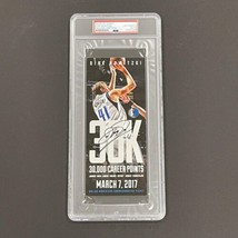 Dirk Nowitzki Signed 2017 NBA Ticket PSA/DNA Slabbed Autographed Mavericks - £548.54 GBP