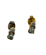 Vintage PAJ Gold-Plated Sterling Silver Earrings with Light Blue Oval St... - €16,59 EUR