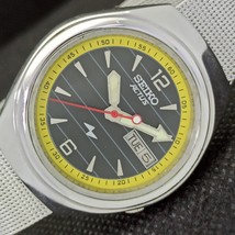 Rare Vintage Seiko Actus Automatic 7009A Japan Mens Black Watch 528a-a277164-4 - £31.26 GBP