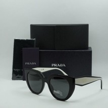 PRADA PR14WS 09Q5S0 Black/Talc/Dark Grey 52-20-140 Sunglasses New Authentic - £176.21 GBP