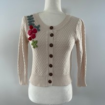 EINII Crocheted Floral Cardigan Sweater Small NWOT - £21.68 GBP