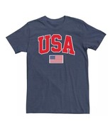 Men&#39;s USA American Flag Tee T-Shirt Short Sleeve Patriotic Size Large NEW - $311.56 MXN
