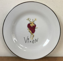 Pottery Barn Reindeer Vixen Christmas Plate - £786.29 GBP