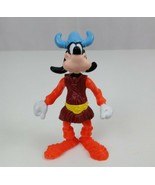 Vintage 1993 Walt Disney World Epcot Norway Goofy Viking Poseable 4&quot; Figure - $6.77 CAD