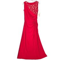 NEW Eliza J Maxi Red Dress Formal Preppy Sequin Sleeveless Women Size 6 Ballgown - $35.10