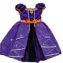 Disney Girls 5/6 Halloween Witch Minnie Mouse Dress Costume Purple &amp; Orange - $24.00