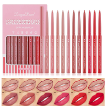 Lip Liner Combo 12 Pcs, Lip Plumper and Long-Lasting Wear Waterproof,Non-Stick C - £15.93 GBP