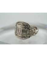 Vintage Sterling Silver Washington DC Souvenir Spoon Ring Size 13 R197 - $81.10 CAD