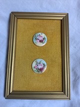 Vintage Porcelain Handpainted Cameos Framed - £14.89 GBP