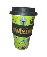 Star Wars Baby Yoda Mandalorian Ceramic Travel Mug Lid Tumbler Cup Galer... - $9.56