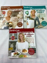 Sandra Lee Semi-Homemade Cookbooks Lot of 3 Books Food Fast Meals - £18.14 GBP