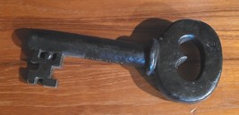 Large HEAVY Iron Solid Skeleton KEY DECOR PAPERWEIGHT 10&quot; X 4&quot; - $15.79