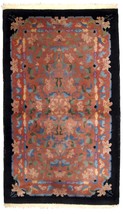 Handmade antique Art Deco Chinese rug 2.10&#39; x 4.10&#39; ( 89cm x 150cm) 1920s - £1,298.71 GBP