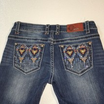 Size 28 (30.5 x 31) Grace in LA Decorated Women&#39;s Stretch Boot Cut Jeans! - £36.67 GBP