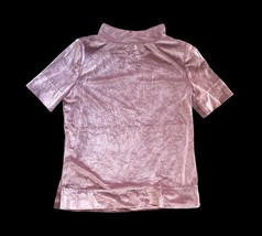 Anthropologie Women’s Velvet Mock Neck Top XS Rose Tyrie NWT $68 Short Sleeve image 7
