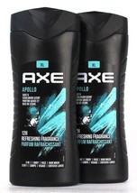 2 Bottles Axe XL 13.5oz Apollo Sage & Cedarwood 3 In 1 Body Face Hair Wash - $25.99