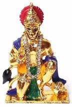 Gold Plated with Stone God Hanuman Car Dashboard Idol Statue Home Décor - £18.01 GBP