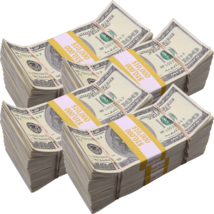 $120,000 Aged Blank Filler 2000 Series Prop Money Bundles Pack - $159.99