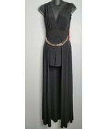 JASMINE Womens Rhomper Style Dress Sz Small Black Front Slit Flowy NEW U... - £26.33 GBP