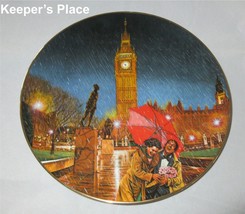 Higgins Bond Rainy Day In London Collectible Plate Windows On The World Series - £7.83 GBP