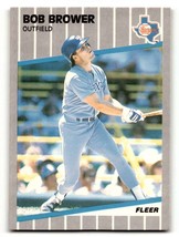 1989 Fleer #514 Bob Brower    Texas Rangers Baseball Cards NM Near Mint ID:60631 - £1.34 GBP