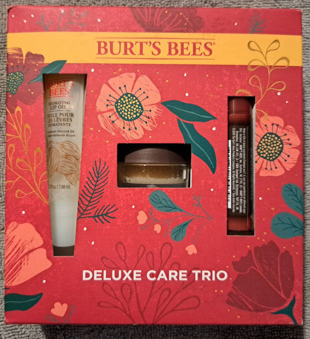 Burt's Bees Holiday Deluxe Care Trio Set New in Gift Box Holiday Set NEW - $16.78