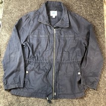 OLD NAVY Utility Jacket Women&#39;s Size XL BLUE Cinch Waist Safari Jacket - £17.57 GBP