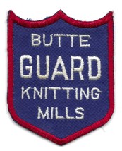 Vintage Butte Knitting Mills Security Uniform Jacket Hat Patch Jonathan Logan - £7.76 GBP