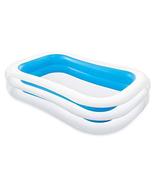 Intex Large Family Inflatable Rectangular Pool 2.62 x 1.75 x 0.56 M | Ca... - £73.01 GBP