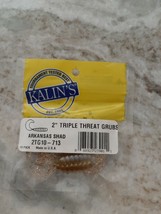 Kalins 2TG10-713 2&quot; Triple Threat Grub 10CT Color Arkansas Shad. 10 pack - £9.37 GBP